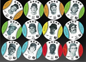 1981 MNA BASEBALL MINI DISCS SET DE 32 (MINT) - Imagen 1 de 2