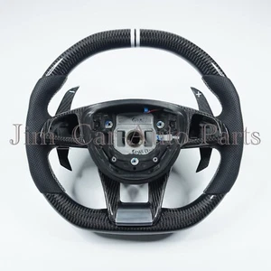 carbon fiber Steering Wheel For Benz AMG W176 A45 W205 C63 E63 CLA45 CLS63 S65 - Picture 1 of 8