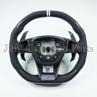 carbon fiber Steering Wheel For Benz AMG W176 A45 W205 C63 E63 CLA45 CLS63 S65 - Image 1 of 4
