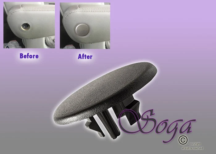 PARA GMC YUKON CADILLAC ESCALADE REPOSABRAZOS TRASERO NEGRO ASIENTO PERNO CUBIERTA TAPA ¡REEMPLAZO! Foto 1 de 1