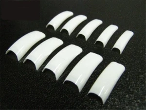 100 French Tips soft weiß gerade Form weiss - Bild 1 von 2