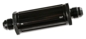 Filtro de combustible Mr. Gasket -6 AN negro macho clasificación 30 micras 2006-BL - Imagen 1 de 1