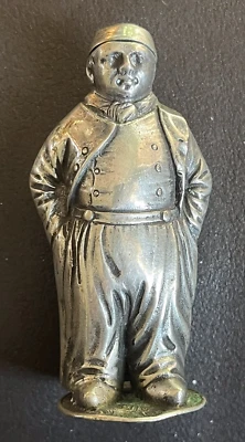 Heavy Antique Sterling Silver Dutch Figural Salt Shaker - Image 1 of 4