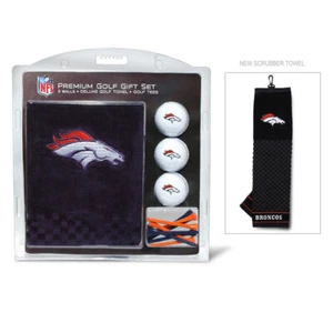 NFL Denver Broncos Golf Gift Set Embroidered Towel, Golf Balls & Tees - Picture 1 of 1