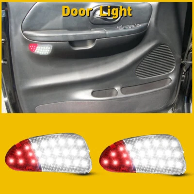 2x LED Panel Door Interior Courtesy Light Pair Lamp For 1997-2003 Ford F150 F250 - Image 1 of 4