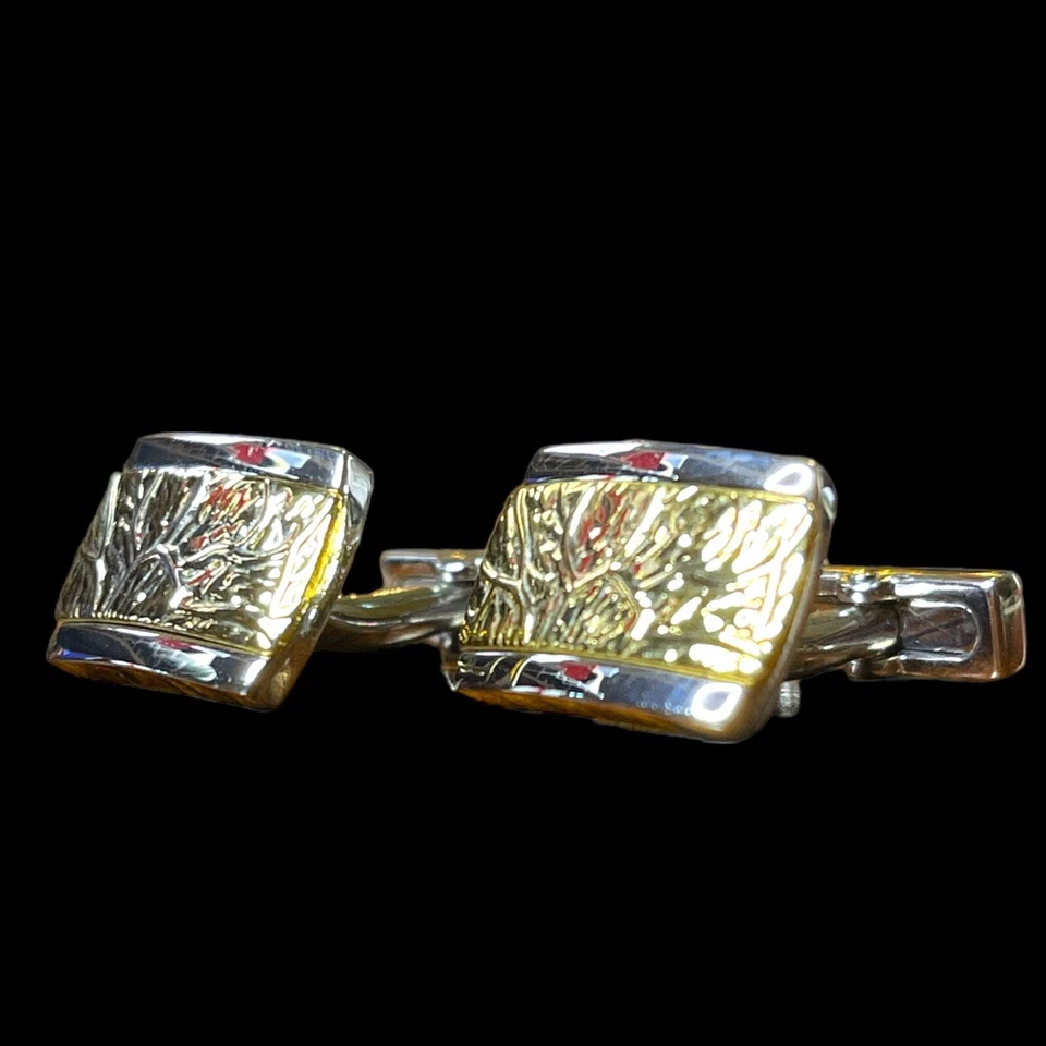 Gemelos Kenneth Cole para hombre tono dorado y plateado diseñador bala coleccionable Foto 1 de 4