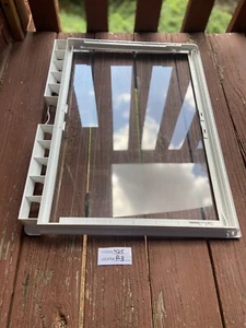 KENMORE Refrigerator Crisper Frame Part# 2163833 WITH TEMPERED GLASS, FREE S&H, - Picture 1 of 5