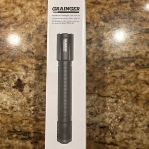 GRAINGER 49XX76B Handheld Flashlight,Aluminum,Black, 300Lumens. NEW IN BOX !! - Picture 1 of 4