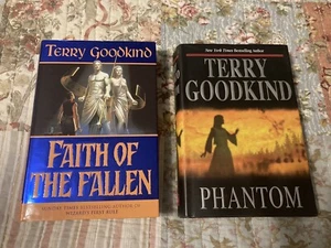 Terry Goodkind . Hardback Phantom & Faith Of The Fallen Books - Picture 1 of 2