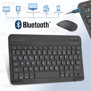 Wireless USB Bluetooth Tastatur inkl. Maus für ALL iOS Android Windows Tablet PC - Bild 1 von 17