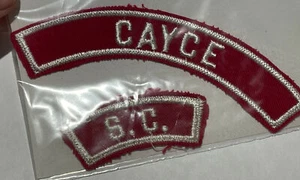 Parche Cayce S.C. Rojo y Blanco RWS Comunidad y Estado Strip TT5 - Imagen 1 de 1