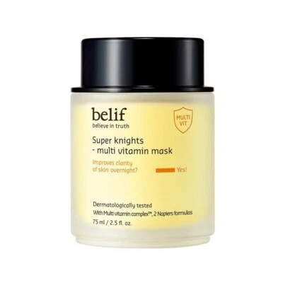 belif Super Knights Multi vitamin Mask 75mL/ 2.5 fl.oz Cream-type Sleeping mask - Image 1 of 4