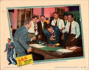 D.O.A. ORIGINAL LOBBY CARD # 5 1958 Edmond O'Brien crime film noir mystery - Picture 1 of 1
