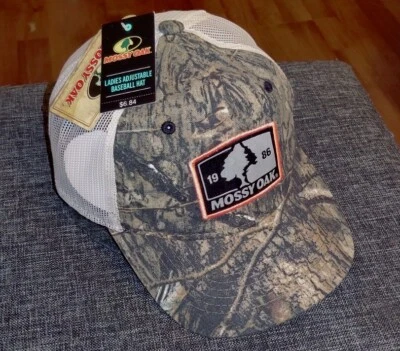 Mossy Oak Brand Women's Camo Baseball Hunting Fishing Snapback Outdoor Cap NWT - Image 1 of 4