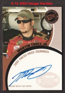 2007 Press Pass NASCAR Racing Signing Autograph Martin Truex Jr. AUTO