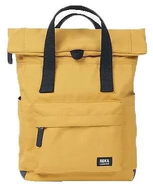 Roka Unisexe Canfield B Sustainable Toile Sacs à dos - Jaune - Photo 1/3