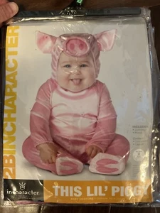 Adorable Little Piggy Baby Infant/Toddler Costume Size 12/18mo New - Picture 1 of 1
