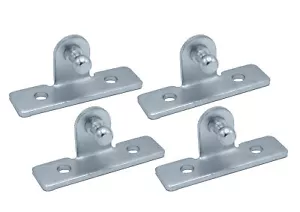 Gas Strut Fixing Fitting Brackets With 10mm Ball Pin Boot Bonnet Multi Fit -4pcs - Picture 1 of 12