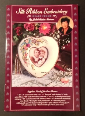 "Heart Frame" Silk Ribbon Embroidery Pattern by Judith Baker Montano - Image 1 of 2