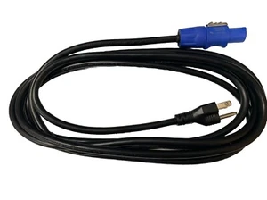 16-AWG 3-Prong NEMA 5-15P to NAC3FCA Blue PowerCon Stage AC Power Cord 12FT - Picture 1 of 5