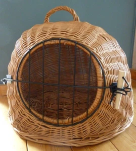 Katzenkorb / Transportkorb Weide - ca. 45 x 35 x 35 cm - Top Zustand - Bild 1 von 8