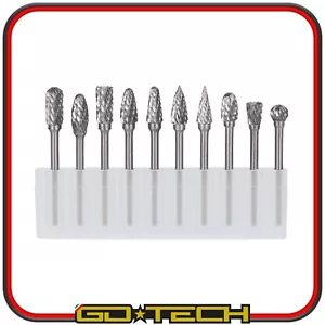 10 PUNTE FRESE in METALLO DURO AL CARBURO DI TUNGSTENO Gambo 3 mm PROFESSIONALI - Imagen 1 de 4