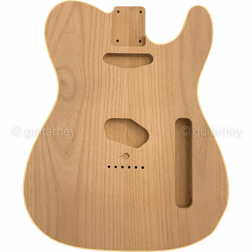 HOSCO 2-piece Alder Double Bound Telecaster Tele Body Sanded Ivory Binding MIJ