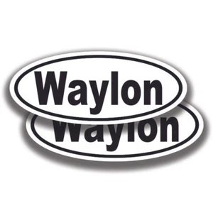 WAYLON NAME DECALs 2 Stickers Bogo Car Truck Bumper Window - Picture 1 of 1