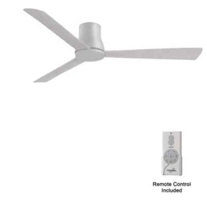 Minka Aire Simple Flush Hugger 60" Grey Outdoor Ceiling Fan with Remote - Picture 1 of 5