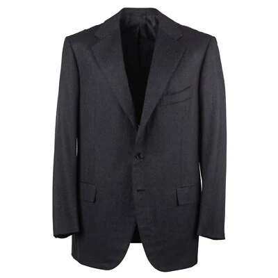 Traje Cesare Attolini Slim-Fit Gris Carbón Micro Rayas Lana Suave 48R (UE 58) Foto 1 de 4