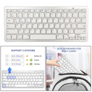 Keyboard New Portable Thin French Language for Android iOS Computer PC - Picture 1 of 7