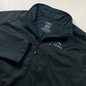 LL Bean leichte Softshelljacke Herren Large schwarz durchgehender Reißverschluss Active - Bild 1 von 11