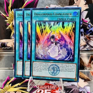 3x Yugioh Playset Dragonmaid Changeover BLMM-EN067 Ultra Rare 1st Ed Near Mint - Picture 1 of 1