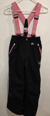 Kid's Gerry Snow Bibs Black/pink Size L 14-16  Ski/sledding - Image 1 of 4