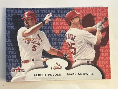 Fleer Ultra 2002 - Jugadores del equipo Albert Pujols, Mark McGwire #229 Foto 1 de 2