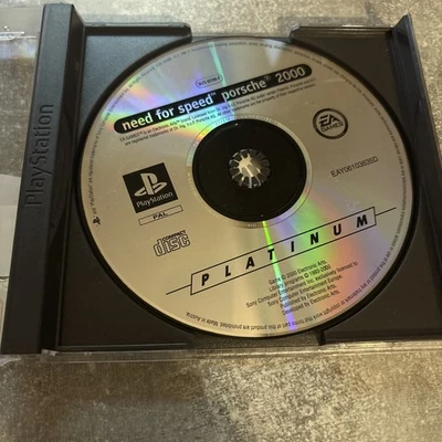 Disque + Jaquette Arrière Need For Speed Porsche 2000 PS1 PlayStation 1 Pal - Bild 1 von 2