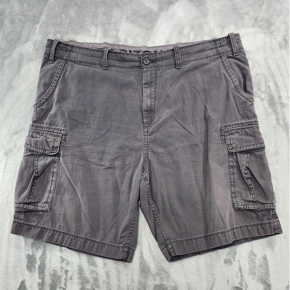 Arizona Jeans Co Shorts Mens 46 Gray Cargo Pockets Utility Cotton Outdoor Casual - Image 1 of 4
