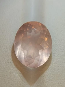 Faceted rose quartz gemstone - natural pink Quartz crystal 8.80 CTS - Picture 1 of 10