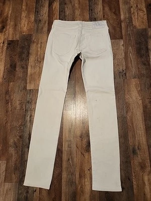 True Religion Rocco Jeans Men 29X33 Relaxed Skinny White  No Flap distress stain - Image 1 of 4