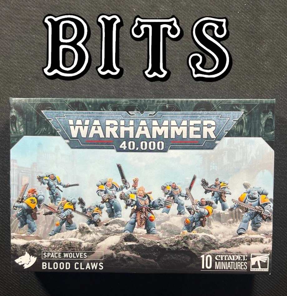 Bits Space Wolves Blood Claws Marine Marines Astartes Wolf Warhammer 40k Bitz  - Image 1 of 2