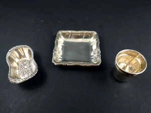 Herrliches Set, 800er Silber, bestehend aus zwei Schalen und einem Becher - Bild 1 von 8