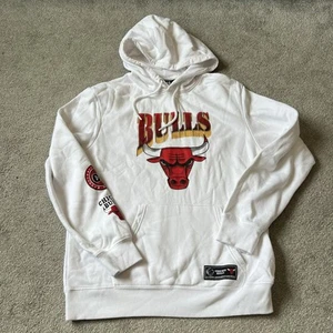 NBA Chicago Bulls Lavine Hoodie White Size Large L Back Print Basketball Sports - Picture 1 of 9
