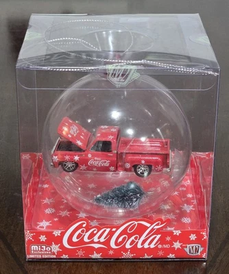 1974 CHEVY STEPSIDE SQUAREBODY CHRISTMAS TREE RED 53500-MJS02 COCA-COLA ORNAMENT - Image 1 of 4
