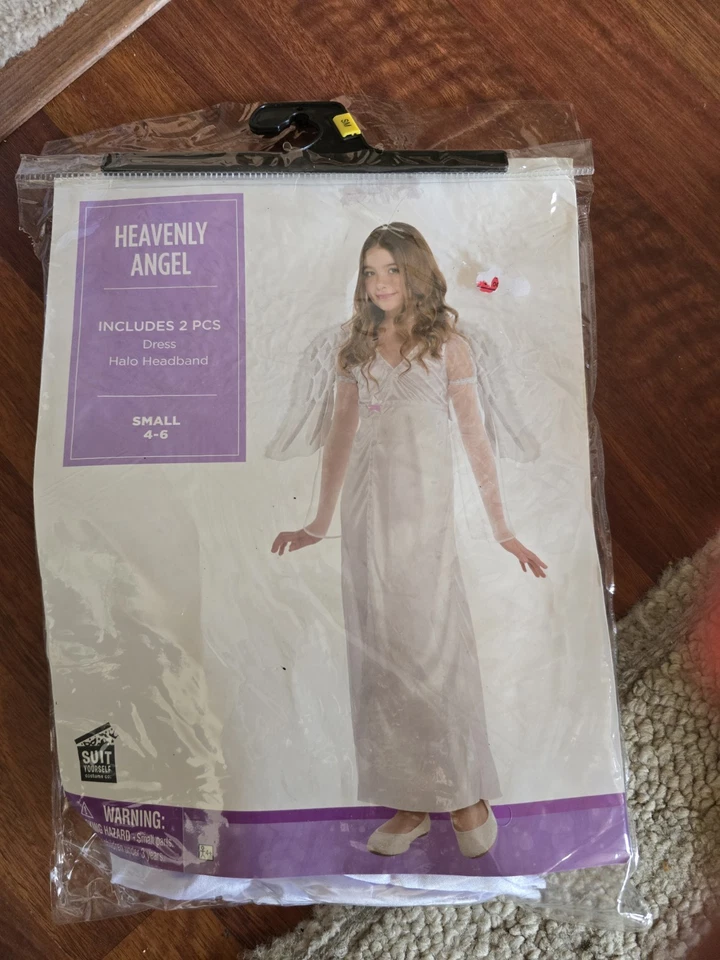 HEAVENLY ANGEL Children Costume size Small 4-6 New - Image 1 of 1