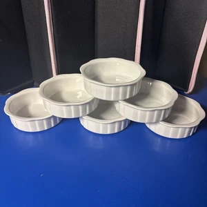 Dean Jacobs Xcell Auflaufförmchen Creme Brulee Porzellan Schale Dessert Pudding - 6er Set - Bild 1 von 7