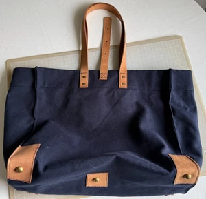 Shore Bags Canvas / Leather Large Tote Bag - Picture 1 of 11