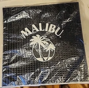 Neu Malibu Rum Gummi Barmatte - Tropfschale - 14" x 14" - Bild 1 von 3