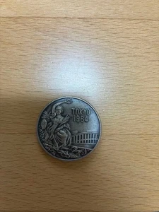 1964 Tokyo Olympics Commemorative Medal Goddess Spartan Warrior 35.3mm - Picture 1 of 2