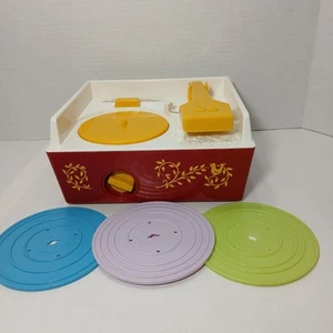 2014 Mattel Fisher-Price Music Box Record Player with 3 Records - Tested & Works - Bild 1 von 8