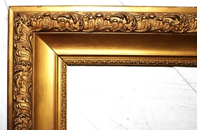 ANTIQUE FIT 16 X 20" BAROQUE ORNATE PICTURE FRAME LOUIS WOOD GOLD GILT VICTORIAN - Image 1 of 4